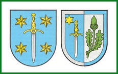 Crest of Town Twinning Whitworth and Kandel
